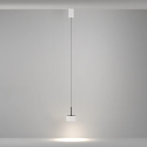 Светильник подвесной LED Glare P102PL-12W4K-W Maytoni белый на 1 лампу, основание белое в стиле современный хай-тек фото 4