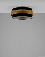 Люстра потолочная Gela V10628-6C Moderli золотая чёрная на 6 ламп, основание чёрное в стиле современный лофт 