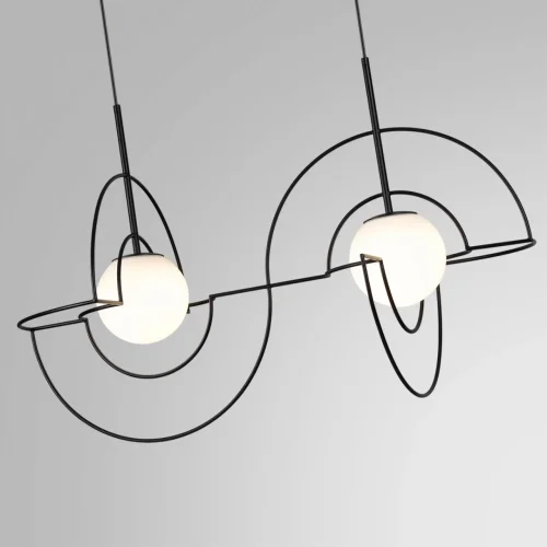 Светильник подвесной ЛЕД Futurum 7196/10L Odeon Light белый на 1 лампу, основание чёрное в стиле хай-тек линейный фото 3 Светильник подвесной ЛЕД Futurum 7196/10L Odeon Light белый на 1 лампу, основание чёрное в стиле хай-тек линейный фото 3
