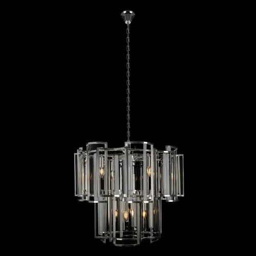 Люстра подвесная Reflection 10433/8 LOFT IT прозрачная на 8 ламп, основание никель в стиле современный фото 2