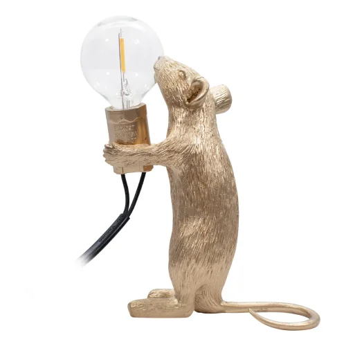 Настольная лампа Mouse 10313 Gold LOFT IT без плафона 1 лампа, основание золотое смола в стиле современный  фото 2