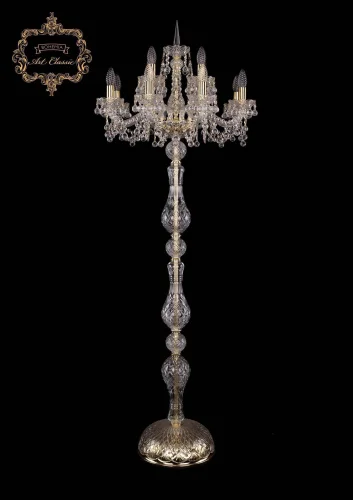 Торшер 13.26.8+4.200.h-165.Gd.B Bohemia Art Classic  прозрачный 12 ламп, основание золотое в стиле классика
