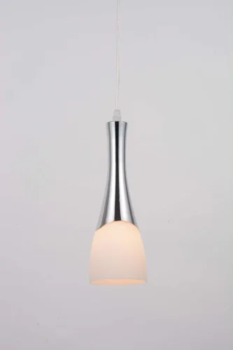 Светильник подвесной 10167/1S Escada белый 1 лампа, основание хром в стиле американский  фото 2