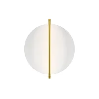 Бра LED Mira MOD279WL-L14G3K Maytoni белый на 1 лампу, основание белое золотое в стиле современный отражённый свет