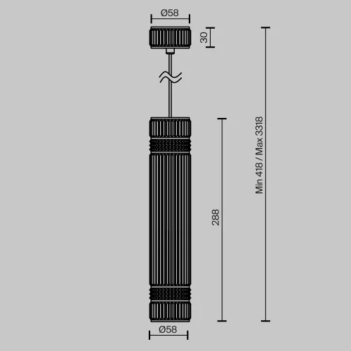 Светильник подвесной MOD475PL-01B Metropolis Maytoni чёрный на 1 лампу, основание чёрное в стиле современный фото 6