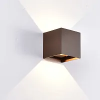 Настенный светильник LED Davos 8602 Mantra уличный IP54 коричневый 1 лампа, плафон коричневый в стиле хай-тек современный LED