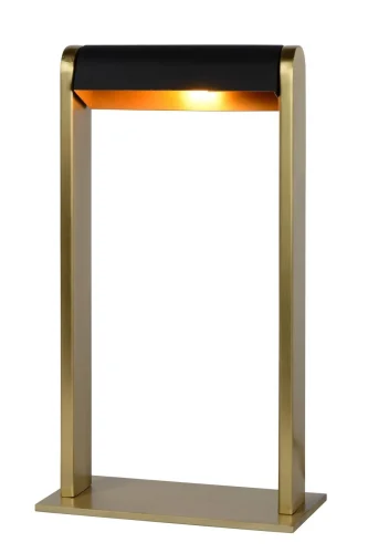 Настольная лампа Loras 30500/01/02 Lucide латунь матовая золото 1 лампа, основание латунь матовое золото металл в стиле современный 