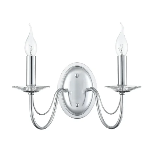 Бра Incanto 8034/2W Lumion без плафона на 2 лампы, основание хром в стиле классический 