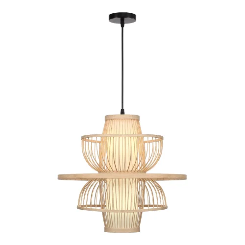 Светильник подвесной Alma SL6241.513.01 ST-Luce бежевый коричневый на 1 лампу, основание чёрное в стиле современный 