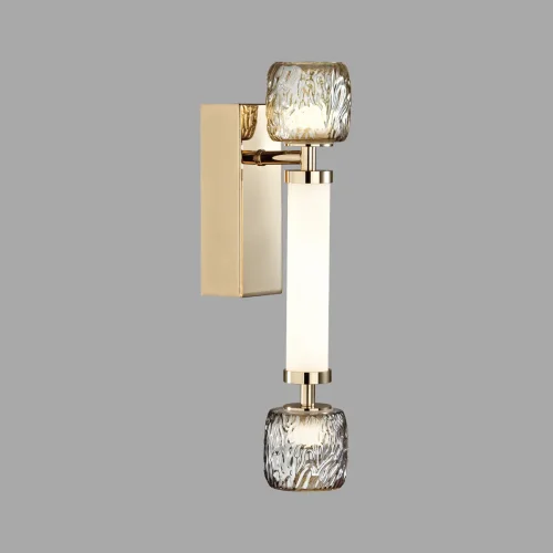 Бра LED Kliff 5426/13WL Odeon Light янтарный серый белый на 1 лампа, основание античное бронза в стиле современный  фото 4