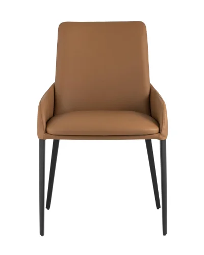 Стул Челси, экокожа, коричневый УТ000025612 Stool Group, коричневый/экокожа, ножки/металл/чёрный, размеры - ****500*505 фото 7