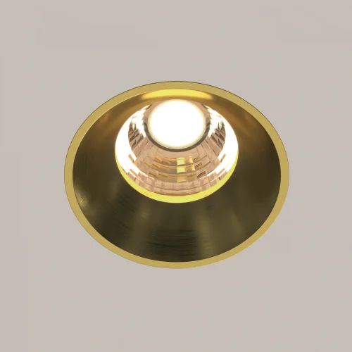 Светильник точечный LED Round DL058-7W3K-TRS-BS Maytoni латунь на 1 лампу, основание латунь в стиле современный для затирки фото 11
