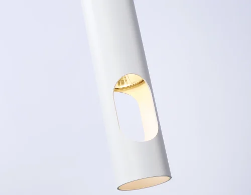 Светильник подвесной TN5106 Ambrella light белый 1 лампа, основание белое в стиле хай-тек современный трубочки фото 2