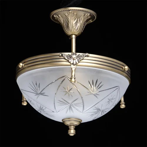 Люстра потолочная Афродита 317011603 MW-LIGHT белая на 3 лампы, основание античное бронза в стиле классический  фото 2