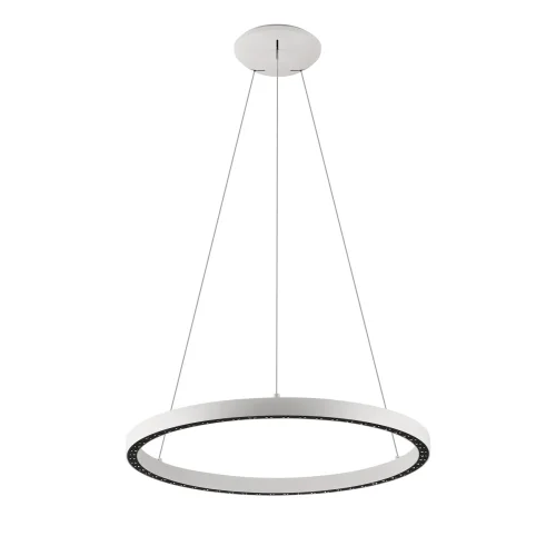 Светильник подвесной LED Riumar 8672 Mantra белый на 1 лампу, основание белое в стиле современный кольца