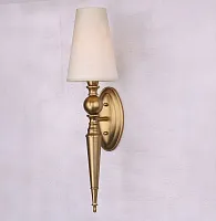 Бра 7801/A brass matt Newport бежевый 1 лампа, основание латунь в стиле современный 