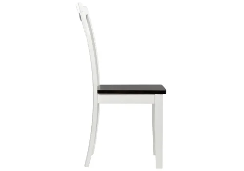 Деревянный стул Lira butter white 1586 Woodville, чёрный/, ножки/дерево/белый, размеры - ****430*530 фото 4