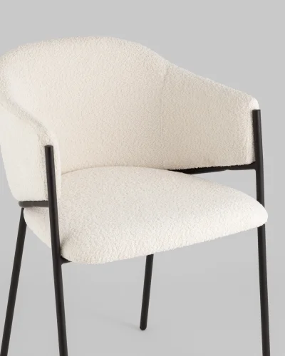 Стул Brace букле белый УТ000039131 Stool Group, /, ножки//, размеры - *780***560*560 фото 2