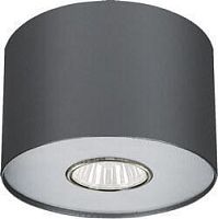 Светильник накладной Point Graphite 6006-NW Nowodvorski серый 1 лампа, основание серое в стиле современный круглый