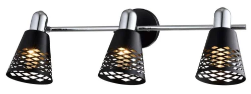 Спот с 3 лампами Susan TL3760Y-03BC Toplight чёрный E14 в стиле современный 