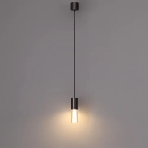 Светильник подвесной Defance 7143/4L Odeon Light прозрачный на 1 лампу, основание серое чёрное в стиле классический современный фото 4