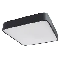 Светильник потолочный Cosmopolitan A7210PL-3BK Arte Lamp чёрный 3 лампы, основание чёрное в стиле современный минимализм квадраты
