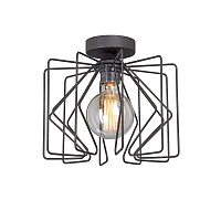 Светильник потолочный V4733-1/1PL Vitaluce без плафона 1 лампа, основание чёрное в стиле лофт 