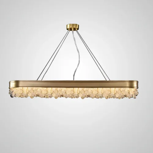 Люстра подвесная VERONA A L12 193713-23 ImperiumLoft прозрачная на 12 ламп, основание латунь в стиле современный 