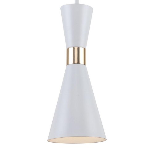 Светильник подвесной Sheen 2758-1P F-promo белый 1 лампа, основание золотое в стиле минимализм  фото 3
