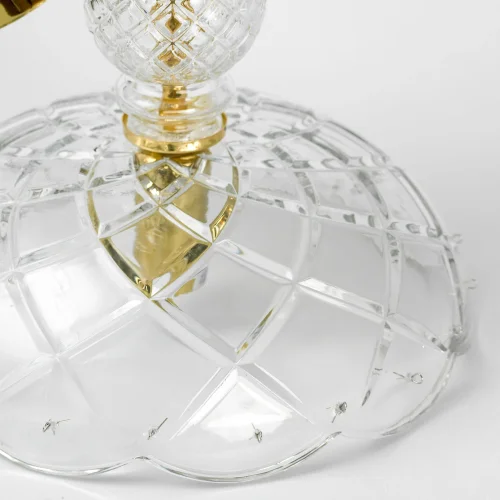 Светильник подвесной Hesperia LSP-8836 Lussole прозрачный 1 лампа, основание золотое в стиле современный  фото 3