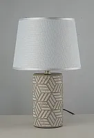 Настольная лампа Dairago E 4.1.T2 GY Arti Lampadari белая 1 лампа, основание серое керамика в стиле классический кантри 