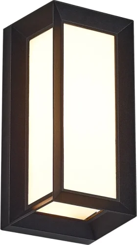 Настенный светильник LED уличный Cubista SL9533.401.01 ST-Luce уличный IP65 чёрный на 1 лампу, плафон белый в стиле хай-тек современный LED фото 2 Настенный светильник LED уличный Cubista SL9533.401.01 ST-Luce уличный IP65 чёрный на 1 лампу, плафон белый в стиле хай-тек современный LED фото 2