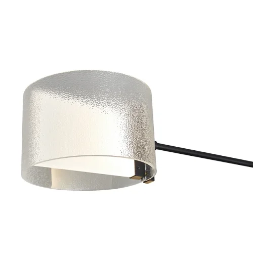 Люстра на штанге LED Ice FR5541CL-L30B Freya прозрачная на 6 ламп, основание чёрное в стиле современный фото 3