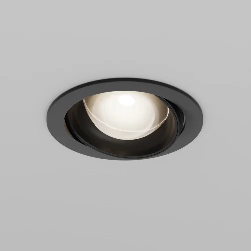 Светильник точечный Lens 12Вт 4000К 70° DL105-12W4K-B Maytoni чёрный на 1 лампу, основание чёрное в стиле современный хай-тек круглый фото 3