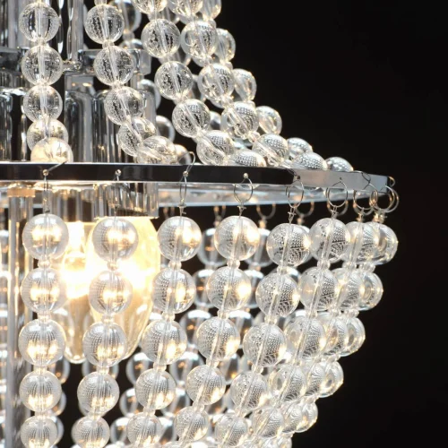 Люстра подвесная Бриз 464018506 MW-Light прозрачная на 6 ламп, основание хром в стиле классический фото 5