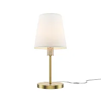 Настольная лампа Lira MOD483TL-01BS Maytoni белая на 1 лампу, основание латунь металл в стиле современный 