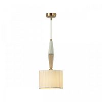 Светильник подвесной Latte 5403/1 Odeon Light бежевый 1 лампа, основание бронзовое в стиле классика 