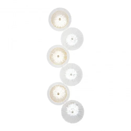 Бра LED AM-1252B 6.1252B.D250.H700.LED G Arte Milano янтарный прозрачный на 1 лампу, основание золотое в стиле современный 