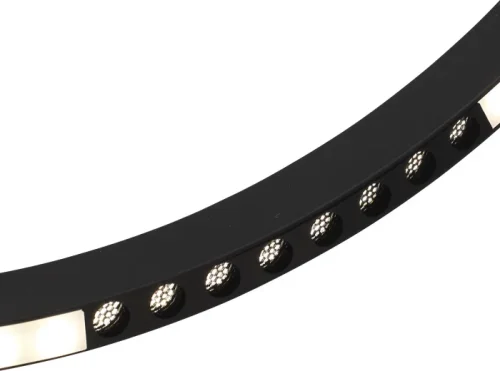 Светильник подвесной LED Parilla SL6238.423.01 ST-Luce чёрный на 1 лампу, основание чёрное в стиле современный кольца фото 3
