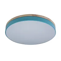 Светильник потолочный LED Axel 10001/36 Blue LOFT IT белый 1 лампа, основание бежевое голубое в стиле современный тарелка