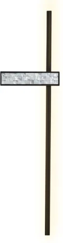 Бра LED Shelty 4704-2W Favourite бежевый чёрный на 1 лампу, основание чёрное в стиле современный отражённый свет