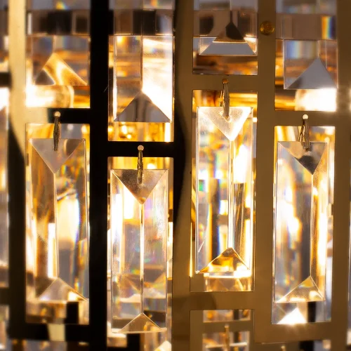 Люстра потолочная Mintaka A1005PL-10GO Arte Lamp прозрачная на 10 ламп, основание золотое в стиле современный  фото 4