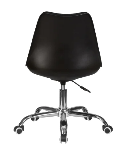 Офисное кресло набор 2 шт. SET-2 635DPP-LMZL MICKEY, цвет чёрный (B-03) Dobrin, /экокожа, ножки/металл/хром, размеры - 810*915***670*670 фото 6