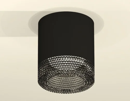 Светильник накладной XS7402011 Ambrella light чёрный 1 лампа, основание чёрное в стиле хай-тек современный круглый фото 3