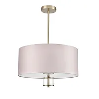 Люстра на штанге Damona 8109/5C Lumion бежевая на 5 ламп, основание латунь в стиле классический 