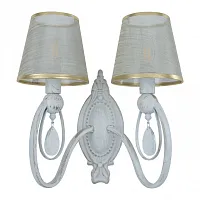 Бра AM347203 347203/2W WT+G Arte Milano белый на 2 лампы, основание белое в стиле классический 