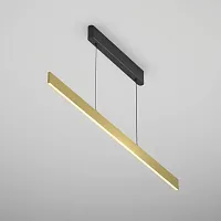 Светильник подвесной LED Ephoria P109PL-36W2.7-6K-BS Maytoni латунь на 1 лампу, основание чёрное в стиле хай-тек минимализм трубочки