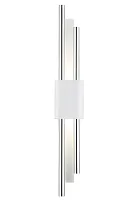 Бра LED CARTA AP6W LED WHITE/CHROME Crystal Lux хром белый 1 лампа, основание белое хром в стиле арт-деко современный 