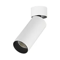 Светильник накладной LED ST171.532.07 ST-Luce чёрный на 1 лампу, основание белое в стиле современный трубочки
