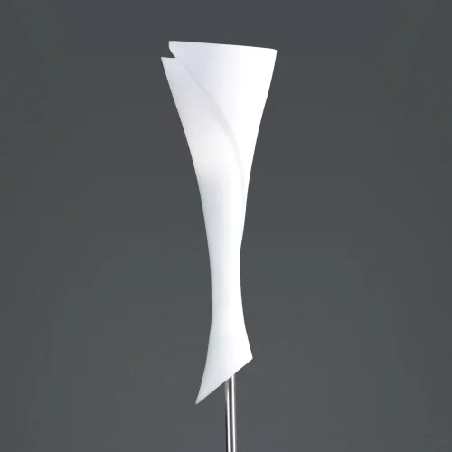 Торшер напольный  ZACK 0775 Mantra Испания  белый 1 лампа, основание матовое хром в стиле минимализм современный
 фото 4